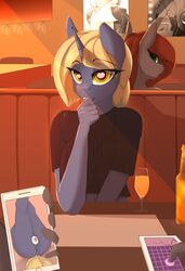 2019 absurd_res anthro ass big_breasts breasts chapaevv clothed clothing digital_media_(artwork) duo equid equine fan_character female hair heart-shaped_pupils hi_res horn looking_at_viewer mammal masturbation my_little_pony noelle nude open_mouth penetration phone public_nudity pussy remote_control_vibrator sex_toy shirt smile solo_focus topwear unicorn vaginal_penetration vibrator