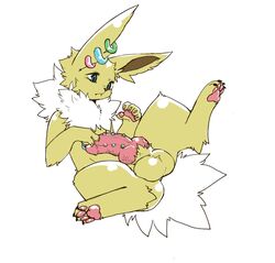 1boy 2018 4_toes 5_fingers big_ears big_penis big_testicles blue_eyes claws digital_media_(artwork) ear_piercing earrings eeveelution erection feet feral fingers frenum_ladder frenum_piercing fur genital_piercing ground hi_res humanoid_penis hybrid_penis jolteon knot kosian large_penis long_ears male male_only mammal nintendo nude on_back original_character pawpads paws penis penis_piercing piercing piercings pink_pawpads pokémon_(species) pokemon pokemon_rgby pose simple_background solo spread_legs spreading testicles thick_thighs toe_claws toes veins veiny_knot veiny_penis video_games white_background white_fur wide_hips yellow_fur