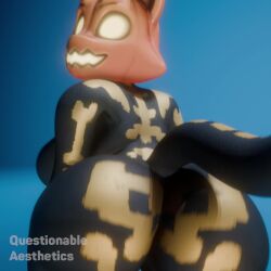 1:1 3d 3d_(artwork) 3d_animation animated anthro ass big_butt black_body blender_(artwork) blender_cycles bodysuit bone_print bone_print_clothing breasts butt_focus butt_jiggle butt_physics clothing digital_media_(artwork) epic_games featureless_breasts featureless_crotch felid feline female for_a_head fortnite fortnite:_battle_royale glowing glowing_eyes glowing_mouth hi_res jiggle_physics jiggling mammal no_sound object_head presenting presenting_hindquarters pumpkin_head questionable_aesthetics_(artist) questionable_aesthetics_(modeler) rear_view shaking_butt short_playtime short_stack skeleton_bodypaint skeleton_costume skinsuit slightly_chubby solo spice_(fortnite) tagme tail thick_thighs tight_clothing video wide_hips