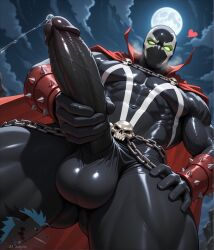 spawn (albert simmons) from spawn (image comics) by ai xayro