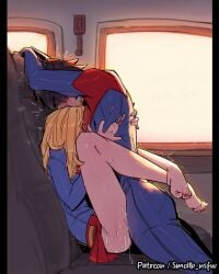 1futa 1girls 4:5 artist_name ass barefoot black_hair blonde_hair blue_bodysuit blush bodysuit breasts car_interior cum dc dc_comics dc_extended_universe dcu dual_persona duplicate female female_kryptonian from_side futa_on_female futa_with_female futanari highres intersex kara_zor-el kryptonian long_hair red_bodysuit red_skirt selfcest senin sex short_hair skirt small_breasts smollb_nsfw supergirl supergirl_(dcu) supergirl_(sasha_calle) supergirl_(series) superhero_costume superman_(2025) superman_(series) sweat the_flash_(2023) the_flash_(series)
