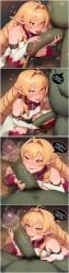 1boy 1girls ai_generated big_penis braid braided_hair chubby chubby_male cock comic comic_panel comic_strip commission commission_art elf elf_ears elf_female elf_girl elinalise_dragonroad english english_text fat_male female green_skin hair hairy hairy_male hi_res high_quality high_resolution highres horny horny_female huge_cock interspecies lips lipstick long_hair male male/female mushoku_tensei orange_hair orc orc_male penis pissing pub pussy red_eyes renz3n request requested size_difference speech_bubble straight tagme text text_bubble thought_bubble tusks