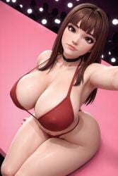 1girls 3d 3d_(artwork) ai ai_generated alexis_(oc) bangs big_ass big_breasts bikini bikini_bottom bikini_top blunt_bangs breasts brown_hair bubble_ass bubble_butt busty cleavage female long_hair radnsad red_bikini slim_thick solo solo_female solo_focus straight_hair thick_ass thick_legs thick_thighs