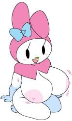 1girl anthro areola areolae ass big_areola big_ass big_breasts big_nipples blush bowtie breast_jiggle breasts bunny bunny_ears bunny_girl cassettedream dream-cassette fanart female female_only hood hoshime huge_areolae huge_breasts huge_nipples jiggle jiggling_breasts kneeling lagomorph large_breasts looking_down my_melody nipples onegai_my_melody open_smile pink_hood png png_version_available rabbit rabbit_ears ribbon sanrio sitting solo thick_thighs white_hair yellow_nose