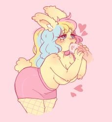 11:12 2024 anthro areola arm_tuft arms_bent ass bangs blonde_eyebrows blonde_hair blue_eyes blue_hair blush blush_lines bodily_fluids bottomwear breasts brown_lips bunny_(suzeart) clothed clothed_anthro clothed_female clothing colored digital_drawing_(artwork) digital_media_(artwork) disembodied_penis duo elbow_tuft english_description eyebrow_through_hair eyebrows eyelashes eyelashes_through_hair fellatio female fishnet_clothing fishnet_leggings fishnet_legwear fur genitals hair heart_symbol hi_res holding_penis human inner_ear_fluff lagomorph leaning leaning_forward leggings legwear leporid light lighting lips long_ears long_hair male male/female mammal medium_breasts multicolored_hair oral oral_penetration penetration penile penis penis_in_mouth pink_areola pink_background pink_bottomwear pink_clothing pink_nose pink_skirt rabbit saliva saliva_on_penis scut_tail sex shaded short_tail shoulder_tuft signature simple_background skirt solo_focus suzeart tail tan_penis topless topless_anthro topless_female translucent translucent_hair tuft vein veiny_penis white_inner_ear_fluff yellow_body yellow_fur yellow_tail
