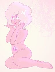 1girls breasts cartoon_network diamond_authority feet female female_only gem_(species) nude nude_female painted_toenails pink_diamond_(steven_universe) pinup solo steven_universe susiebeeca