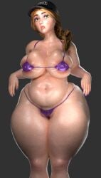 3d bikini chubby duranomates five_nights_at_freddy's five_nights_at_freddy's:_security_breach huge_breasts nails_painted solo vanessa_(fnaf)