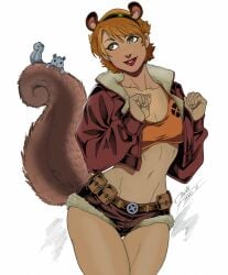 brown_hair doreen_green marvel marvel_comics squirrel squirrel_girl_(marvel) tannem