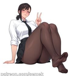 higashiyama kobeni from chainsaw man by semekart