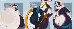 absurd_res after_vore anthro anus armband armband_only ass belly big_belly big_butt big_ears body_outline butt_grab canid canine canis comic digestion domestic_dog duo fluffy fur gurglegluts hand_on_belly hand_on_butt herding_dog hi_res husky hybrid inside_stomach internal male male/male mammal markings muffin_the_corgi navel neck_tuft nordic_sled_dog nub_tail nude orange_anus orange_internal orange_tongue overweight overweight_male pastoral_dog post_digestion prey_outline rumbling_stomach sequence size_difference smaller_pred spitz spots spotted_body spotted_fur spotted_markings stomach_bulge thick_thighs tongue tuft vore weight_gain welsh_corgi wide_hips wolf wolfdog