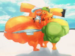 anthro ass barely_contained barely_contained_butt beach big_bulge big_butt bottom_heavy bottomwear bulge clothed clothing duo female femboy gay gay_anal gay_male gay_sex generation_1_pokemon hat headgear headwear hi_res homosexual homosexual_male homosexual_sex huge_butt hyper hyper_butt kazepika-kun lumiink male male/female male/male male_only male_penetrated male_penetrating male_penetrating_female moobs mr._windychu nico_(lumiink) nintendo pants pikachu pokemon pokemon_(species) pokemon_ww public shirt shirtless shorts skimpy suntan tail tan_line topwear torn_bottomwear torn_clothing torn_shorts trans_(lore) trans_man_(lore) voluptuous_male yellow_body