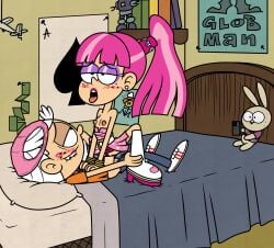 1boy 1girls female female_penetrated incest lincoln_loud lipstick luna_loud male male/female nickelodeon pink_hair takeshi1000 the_loud_house white_hair