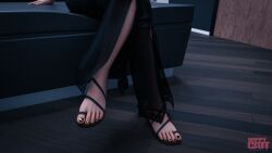 3d feet foot_fetish foot_focus footwear lara_croft nail_polish sandal_fetish sandals shoe_fetish shoes shoes_focus toenail_polish toes tomb_raider