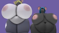 bbw big_breasts breasts character_request cleavage female furry huge_breasts kingofthekabuto nipples overweight queenofthekabuto tagme thick_thighs wide_hips