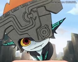 1boy 1girls 2d_animation animated ass ass big_ass big_butt facesitting facesitting_pov imp_midna looking_at_viewer midna nami955 neesorin nintendo oerba_yun_fang pointy_ears pov pov_eye_contact pov_facesitting red_eyes small_breasts smile tagme the_legend_of_zelda the_legend_of_zelda:_twilight_princess thick_thighs twilight_princess video