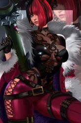 anna_williams big_ass big_breasts cleavage female female_only kittymiya tekken tekken_8 thick_thighs