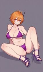 ai_generated big_breasts bikini female female_focus heels one_piece rcos solo solo_female solo_focus vegapunk_lilith