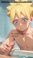 ai ai_generated airhead bath blowjob boruto:_naruto_next_generations femboy handjob kawaki looking_at_viewer male male/male male_focus males_only naruto naruto_(series) nude oblivious petite pleasurecode suggestive suggestive_look tease trap tricked tricked_into_blowjob uzumaki_boruto uzumaki_naruto yaoi