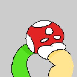 piranha plant from mario (series) by delta's art