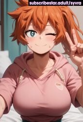 ai_generated big_ass big_breasts boku_no_hero_academia itsuka_kendou kendou_itsuka lingerie my_hero_academia ryuuziken01 schoolgirl