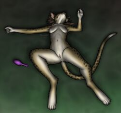 2019 4_toes 5_fingers anthro areola bethesda_softworks breasts claws countershading dawnlux digitigrade drugs felid female fingers fur hair hi_res human_genatalia khajiit mammal multicolored_body multicolored_fur navel nipples nude open_mouth patterned_fur pussy solo the_elder_scrolls toes two_tone_body two_tone_fur unconscious video_games white_body white_countershading white_fur