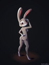 absurd_res anthro ass breasts disney female hi_res judy_hopps lagomorph leporid mammal nipples noxfurybox nude rabbit solo zootopia