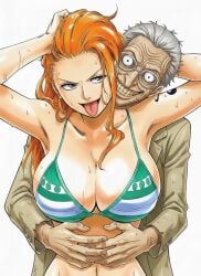 age_difference ai_generated female male nami_(one_piece) one_piece ugly_bastard ugly_man