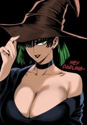 1girls big_breasts breasts color coloring fubuki fubuki_(one-punch_man) green_eyes mostlybluewyatt one_punch_man red_lipstick short_hair