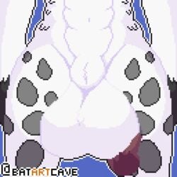 2019 abs ambiguous_species animal_genitalia animated anthro avian ball_fondling balls batartcave big_balls blue_background dark-skinned_male disembodied_hand duo faceless_character faceless_male feathers fondling front_view fully_sheathed huge_balls hyper hyper_balls male male_only pixel_art sheath signature simple_background solo_focus spots standing starock watermark white_body white_feathers