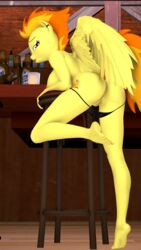 3d 3d_(artwork) anthro anus ass big_breasts breasts clothing digital_media_(artwork) equid equine feathered_wings feathers female friendship_is_magic hi_res mammal my_little_pony panties panties_down pterippus pussy spitfire_(mlp) the_fatcat underwear wings wonderbolts_(mlp)