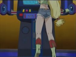 1girls animated arcade_gamer_fubuki arm_up armpits ass ass_focus ass_shake audible_music big_breasts blonde_hair blue_eyes boots breasts bursting_breasts busty cleavage close-up clothing_cutout cowboy_hat dancing denim denim_shorts happy hat keroro_gunsou large_breasts long_hair looking_at_viewer looking_back melody_honey midriff multiple_views navel open_mouth sensual shorts sideboob smile solo sound tagme underboob_cutout video voluptuous