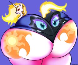 alicorn clothing_transformation dark_persona daybreaker_(mlp) equine friendship_is_magic huge_ass lilacnightmare my_little_pony nightmare_moon_(mlp) princess_celestia_(mlp) princess_luna_(mlp) tagme underwear_transformation