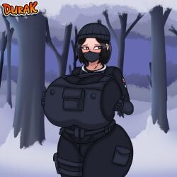 1girls big_breasts durak female female_focus female_only frost_(rainbow_six) rainbow_six_siege solo thick wide_hips