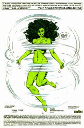 1990s 1992 1girls 90s comic comic_page embarrassed embarrassed_nude_female enf english_text female female_focus female_only green_skin jump_rope marvel marvel_comics naked naked_female official_art she-hulk text the_sensational_she-hulk white_background