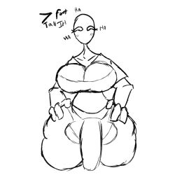 1:1 1futa alien breasts clothed clothing featureless_face flaccid futa_only futanari genitals huge_cock huge_hips humanoid intersex monochrome mostly_nude not_furry penis sketch solo standing thiccc_burger thick_thighs wide_hips