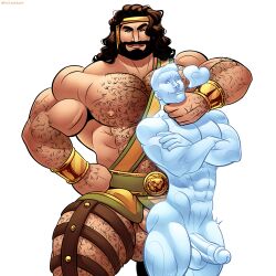 2boys anal_sex bobby_drake gay gay_sex hercules_(marvel) human iceman male male/male male_only marvel marvel_comics mature mature_male pullaskiart size_difference superhero uncensored x-men yaoi