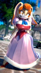 big_breasts breasts female palisal sega sonic_(series) thick_thighs vanilla_the_rabbit wide_hips