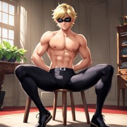 adrien_agreste ai_generated cat_noir chat_noir male male_only miraculous_ladybug solo