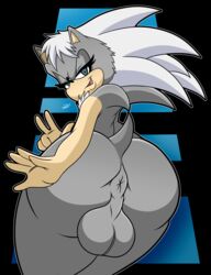 1boy 2019 5_fingers absurd_res animal_ears anthro anthrofied anus ass backsack balls big_ass big_butt black_nose bubble_ass bubble_butt butt crossdressing damian_hodge dat_ass dhx2kartz eulipotyphlan eyelashes femboy fur gesture girly grey_fur hedgehog hi_res huge_ass huge_butt humanoid_hands inkbunny looking_at_viewer looking_back looking_pleasured makeup male male_only mammal multicolored_fur nude oc open_mouth open_smile original_character presenting presenting_anus presenting_ass presenting_hindquarters puffy_anus rear_view sagging_balls sissy smile solo sonic_(series) spreading tail tan_fur text thick thick_thighs three_tone_fur v_sign weiss weiss_the_hedgehog white_fur wide_hips