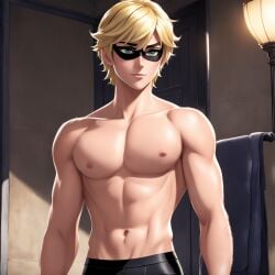 adrien_agreste ai_generated cat_noir chat_noir male male_only miraculous_ladybug solo