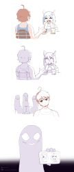 comic dylan_(gammainks) eevee eeveelution evil_smile gammainks happy hi_res kirlia mandy_(gammainks) pokemon pokemon_(species) scared shadowy_figure tragic_backstory valerie_(gammainks)
