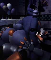 ass big_butt big_penis bonnie_(fnaf) canid canine duo female five_nights_at_freddy's five_nights_at_freddy's_4 five_nights_at_freddy's_world fox genitals hi_res lagomorph leporid lolbit_(fnaf) lolbit_(male) male male/female mammal nightfallad nightmare_bonnie nightmare_bonnie_(fnaf) penis rabbit scottgames sister_location