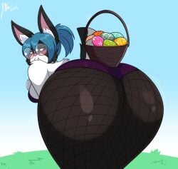 artjwink big_ass big_breasts breasts bubble_butt bunnysuit furry huge_ass jwinkz thick_thighs wide_hips