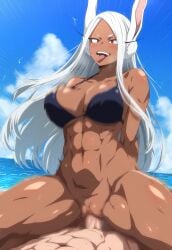 1boy 1girls abs ahe_gao ai_generated animal_ear_fluff athletic athletic_female beach big_breasts bikini bikini_bottom bikini_top bikini_top_only blush boku_no_hero_academia bottomless bottomless_female breasts brown_skin censored cleavage clothed_female_nude_male clothed_sex completely_nude cowgirl_position dark-skinned_female dark_skin ear_tuft female fit fit_female grin half-dressed huge_breasts in_water interracial interracial_sex light-skinned_male light_skin long_eyelashes long_hair male male/female male_pov midriff mirko miruko moaning muscular muscular_female my_hero_academia nai_diffusion naughty naughty_face naughty_smile nude ocean on_water open_mouth outdoors partially_clothed partially_submerged penetration penis pov rabbit_ears rabbit_girl red_eyes riding riding_penis rumi_usagiyama sea sex smile stable_diffusion standing straight swimsuit thick_thighs thighs tofuro toned toned_female tongue tongue_out usagiyama_rumi vaginal_penetration vaginal_sex very_long_hair voluptuous voluptuous_female water white_fur white_hair