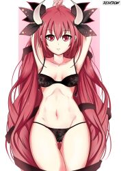 1girls belly breasts date_a_live female_only itsuka_kotori light-skinned_female long_hair red_eyes red_hair reivcrow thighs underwear