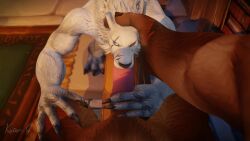 2boys 3d animal_genitalia animated anthro anthro_only basti_briskmane blender_(software) blizzard_entertainment bovid bovine canid canine deep_throat digital_media_(artwork) duo equine_genitalia erection first_person_view fur gay gay_sex genitals hi_res kutar_g loop male male/male male_penetrating male_pov mammal moarik_(dewo) nude oral oral_penetration penetration penis rubbing sound sound_effects tagme tauren video warcraft widescreen worgen