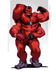 4_arms alien arts_of_indiego balls ben_10 cartoon_network fourarms genitals hi_res humanoid male male_focus male_only multi_arm multi_limb muscular muscular_humanoid muscular_male nipples penis red_body red_skin solo tetramand