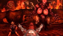 2futas 3d baron_of_hell_(doom) completely_nude dildo doom fire futa_giantess futa_only futa_with_futa futanari giant giant_penis giantess green_eyes gun hell icon_of_sin_(doom) imp_(doom) mini_giantess monster monster_cock monster_futa monster_futanari monster_girl nude nude_futanari penis red_eyes saygoodbye-sfm yellow_eyes