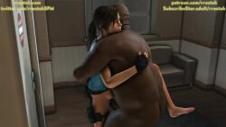 3d animated coach coach_(left_4_dead) dark-skinned_male interracial lara_croft left_4_dead rrostek sound sound_effects source_filmmaker tagme tomb_raider video