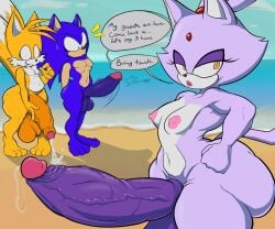 1futa 2boys 3_toes anthro ass balls beach big_balls big_penis blaze_the_cat bodily_fluids bottom_heavy breasts concubine concubus cum cute_male dialogue fat_ass feet futa_is_bigger futa_milking futadom futanari genital_fluids genitals glands_of_montgomery group gynomorph hi_res huge_balls huge_cock hung_bottom hung_futanari hyper hyper_balls hyper_genitalia hyper_penis imminent_milking imminent_rape imminent_sex intersex leaking_precum male nipples nude penis personal_cum_dumpster personal_grooming precum precum_drip princess royal royal_fuck royalty sega sonic_(series) sonic_the_hedgehog sonic_the_hedgehog_(series) speech_bubble tails tails_the_fox toes trio twink vein veiny_penis vmpfelici